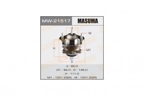 Ступица колеса (MW-21517) MASUMA MW21517