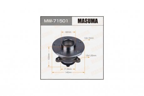 Ступица колеса задний SX4 SWIFT 06-(with ABS) MASUMA MW71501 (фото 1)