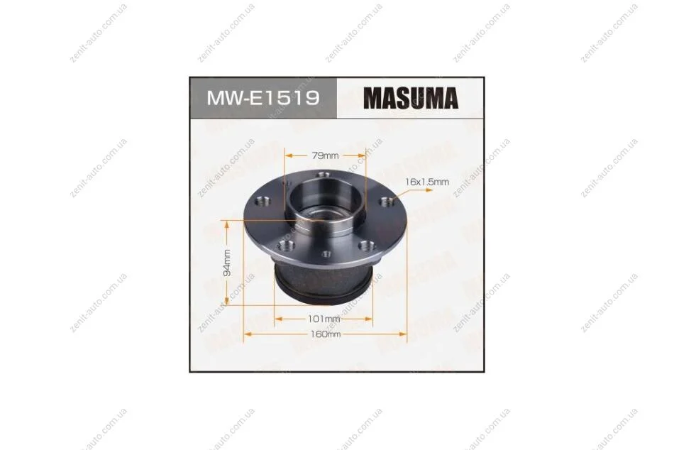 Ступица колеса задний FIAT DUCATO PEUGEOT BOXER06-(with ABS) (MW-E1519) MASUMA MWE1519 (фото 1)
