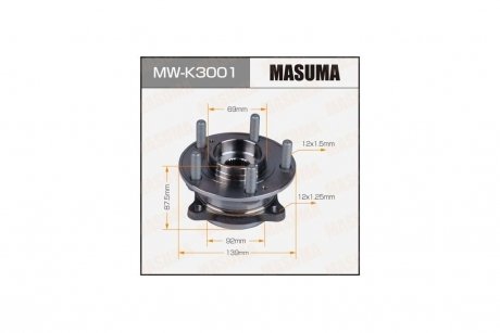 Ступица колеса передн HYUNDAI SANTA FE II, IX55 05- (MW-K3001) MASUMA MWK3001