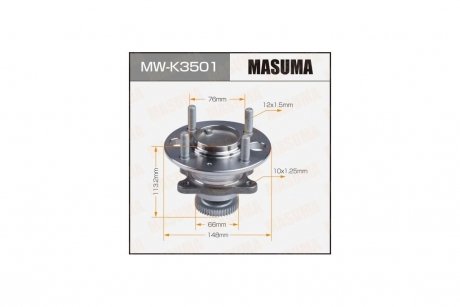 Ступица колеса задн HYUNDAI SONATA IV, KIA MAGENTIS I (with ABS) MASUMA 'MWK3501 (фото 1)