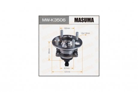Ступица колеса задний KIA RIO IV17-(with ABS) MASUMA MWK3506