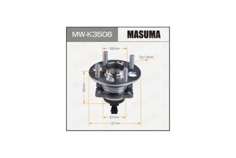 Ступица колеса задний KIA RIO IV17-(with ABS) (MW-K3506) MASUMA MWK3506