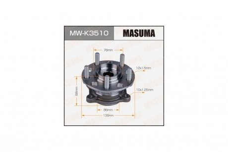 Маточина колеса задній HYUNDAI TUCSON IIIKIA SPORTAGE IV15-(with ABS) (MW-K3510) MASUMA MWK3510