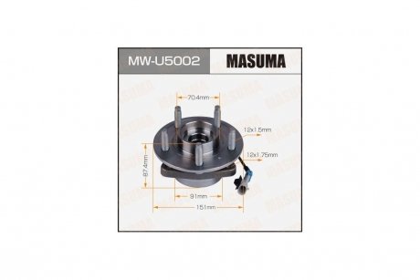 Маточина колеса передній CHEVROLET CAPTIVA06- (MW-U5002) MASUMA MWU5002 (фото 1)