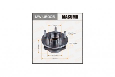 Маточина колеса передній OPEL ASTRA-JZAFIRA-C09- (MW-U5005) MASUMA MWU5005