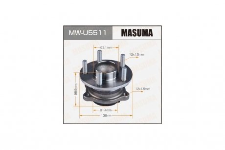 Маточина колеса задній FORD FOCUS11-(with ABS) (MW-U5511) MASUMA MWU5511