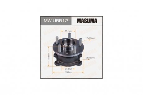Маточина колеса задній FORD KUGA08-(with ABS) (MW-U5512) MASUMA MWU5512 (фото 1)