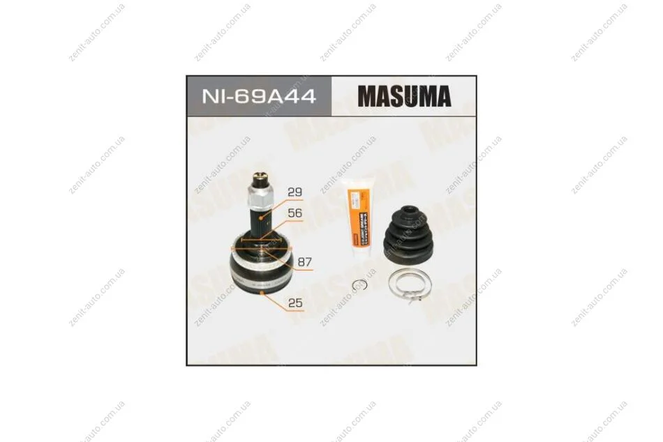 ШРКШ зовнішній Nissan Maxima, X-Trail (00-07) (нар:29/вн:25) (NI-69A44) MASUMA NI69A44 (фото 1)