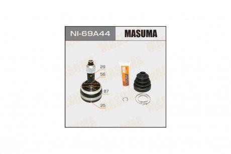 ШРУС наружный Nissan Maxima, X-Trail (00-07) (нар:29/вн:25) (NI-69A44) MASUMA NI69A44 (фото 1)