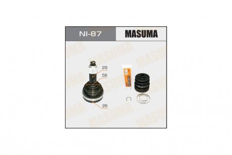 ШРУС наружный Nissan Teana (09-14) (нар:29/вн:26) (NI-87) MASUMA NI87 (фото 1)