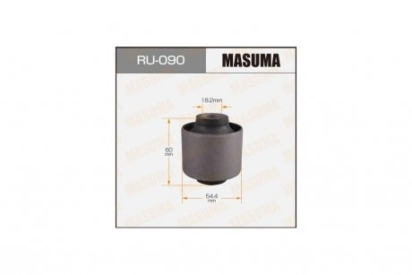 Сайлентблок переднего нижнего рычага задний Toyota Land Cruiser (-04) (RU-090) MASUMA RU090
