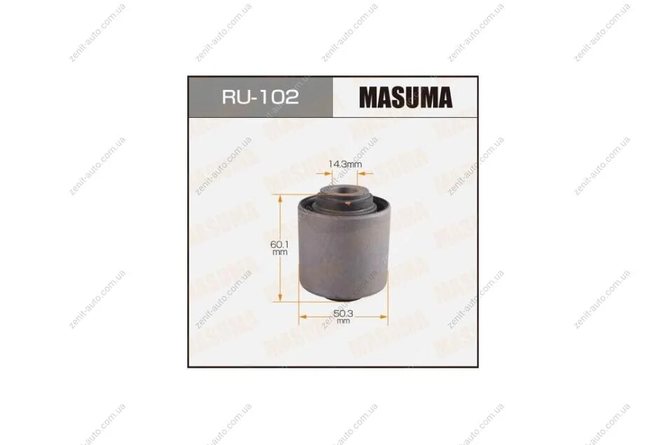 Сайлентблок заднего продольного рычага Nissan Pathfinder (-05) (RU-102) MASUMA RU102 (фото 1)