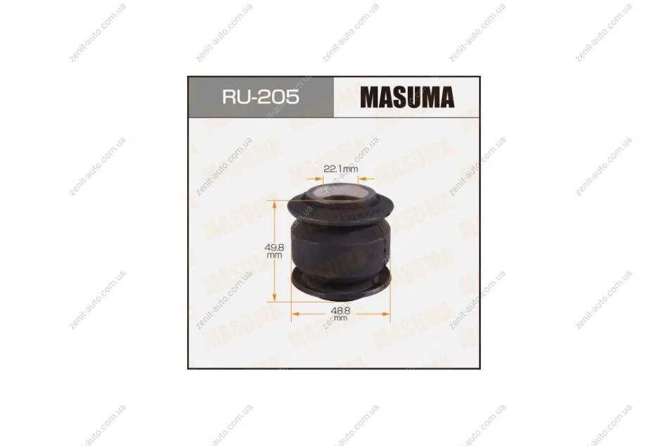 Сайлентблок заднього поздовжнього важеля Nissan Pathfinder (-05) (RU-205) MASUMA RU205 (фото 1)