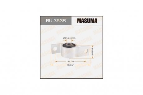 Сайлентблок Impreza /GG#CD#/передний нижний MASUMA RU353R (фото 1)