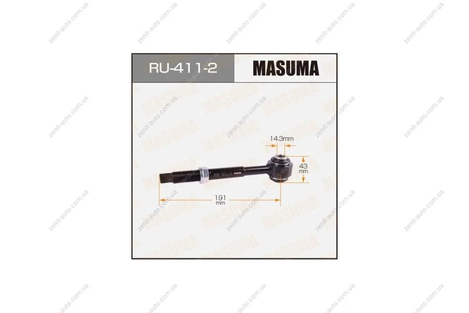 Тяга задня поперечна ліва (з сайлентблоком) L Toyota Avalon (05-12), Camry (01-), Highlander (01-03) (RU-411-2) Masuma MASUMA RU4112 (фото 1)