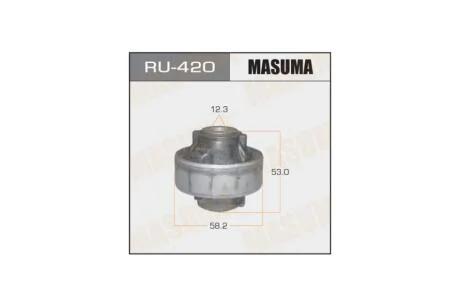 Сайлентблок переднего нижнего рычага задний Nissan Micra (02-10), Note (05-12), Tida (04-12) (RU-420) MASUMA RU420