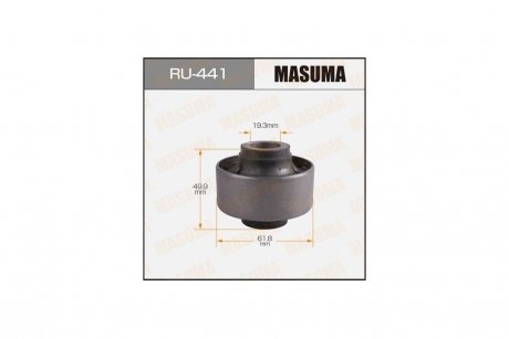 Сайлентблок переднего нижнего рычага задний Honda Jazz (03-08) (RU-441) MASUMA RU441 (фото 1)