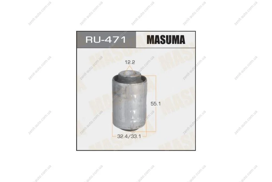 Сайлентблок заднього поперечного важеля Ford Focus (04-15)/ Mazda 3 (03-), 5 (05-15) (RU-471) MASUMA RU471 (фото 1)