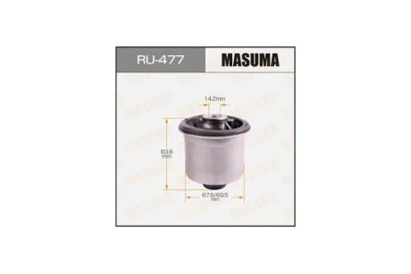 Сайлентблок задньої балки Toyota Auris, Corolla, Prius (06-) (RU-477) MASUMA RU477