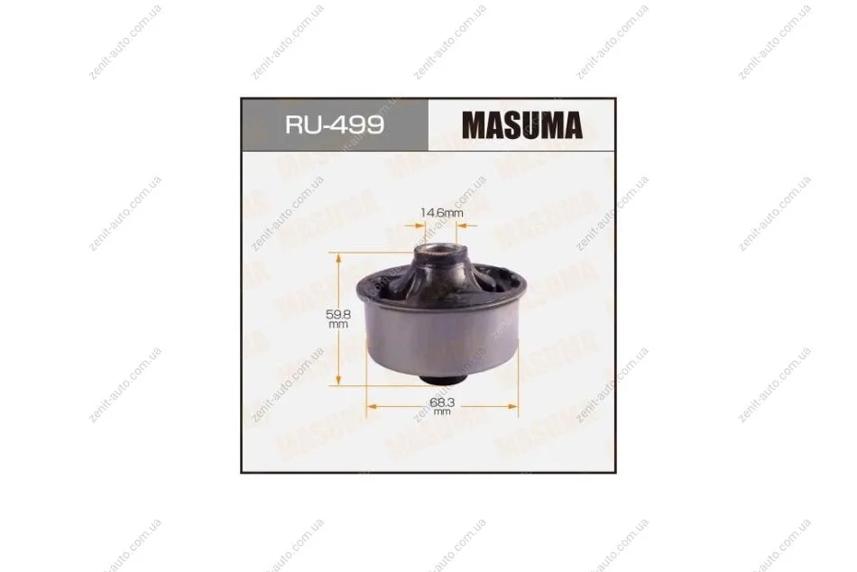 Сайлентблок переднего нижнего рычага задний Toyota Avensis (03-08) (RU-499) MASUMA RU499 (фото 1)
