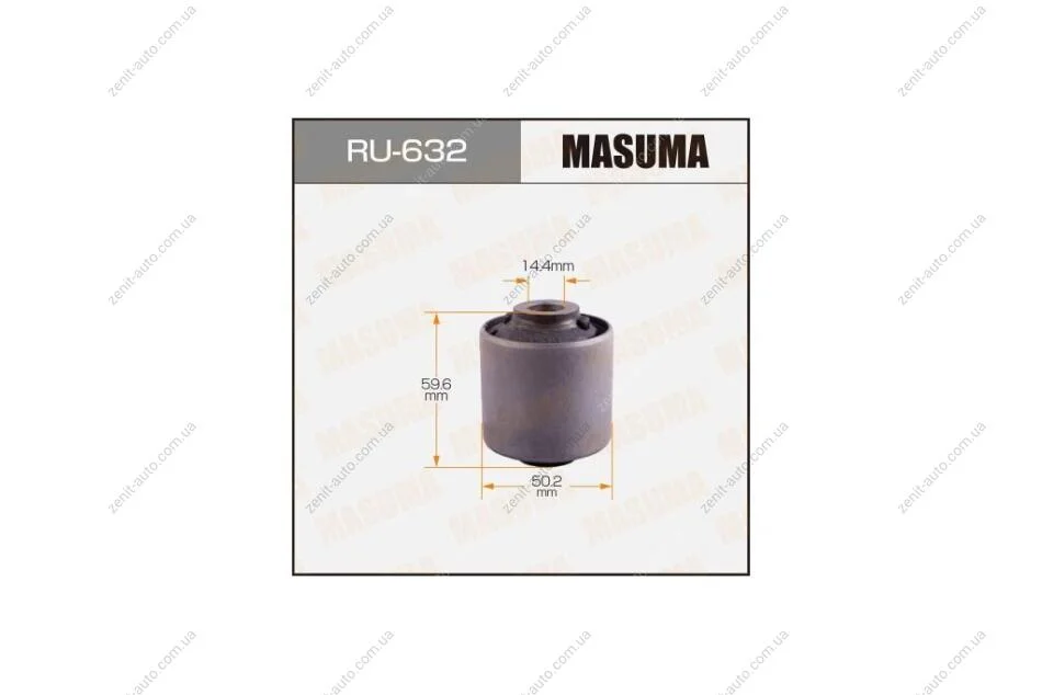 Сайлентблок заднего продольного нижнего рычага Toyota Land Cruiser Prado (02-) (RU-632) MASUMA RU632 (фото 1)