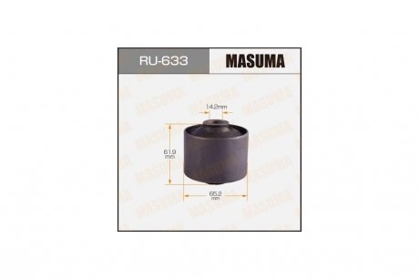 Сайлентблок заднього подовжнього нижнього важеля Toyota Land Cruiser (07-) (RU-633) MASUMA RU633