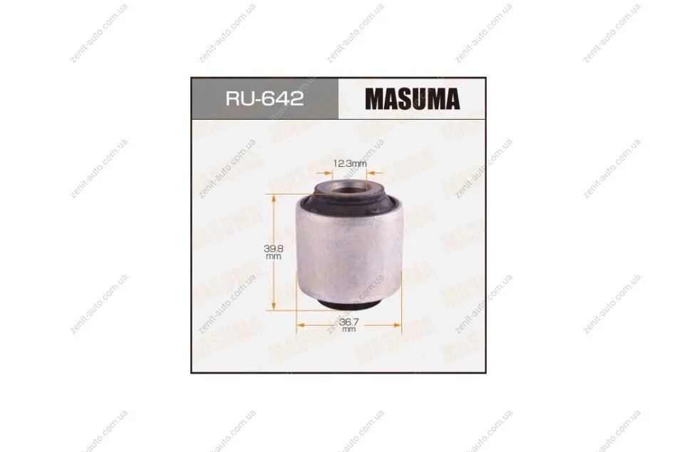 Сайлентблок задньої цапфи Nissan Murano (08-14), Teana (08-14) (RU-642) MASUMA RU642 (фото 1)