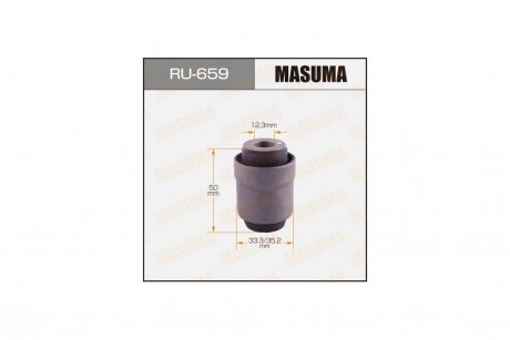 Сайлентблок заднего поперечного рычага Nissan Murano (08-14), Pathfinder (14-) MASUMA RU659 (фото 1)