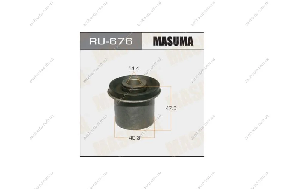 Сайлентблок переднего верхнего рычага Mitsubishi L200 (09-) (RU-676) MASUMA RU676 (фото 1)