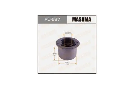 Сайлентблок переднього нижнього важеля задній Mazda CX5 (11-), 3 (13-), 6 (12-) (RU-687) MASUMA RU687