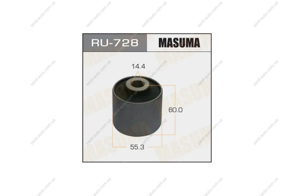 Сайлентблок LAND CRUISER, LX470 / UZJ100L, UZJ100W задн нижн (RU-728) MASUMA RU728 (фото 1)