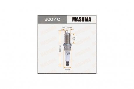 Свеча зажигания NICKEL LFR5A-11 (6376) MASUMA S007C