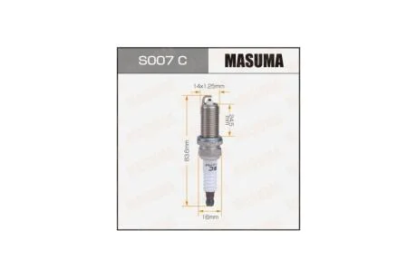 Свіча запалювання MASUMA S007C