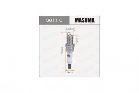 Свіча запалювання MASUMA S011C