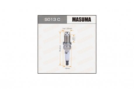 Свеча зажигания NICKEL BKR5EKB-11 (3967) MASUMA S013C