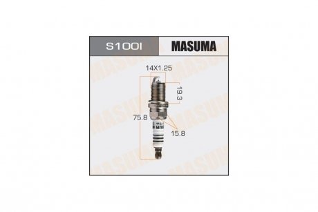 Свічка запалювання MASUMA S100I (фото 1)