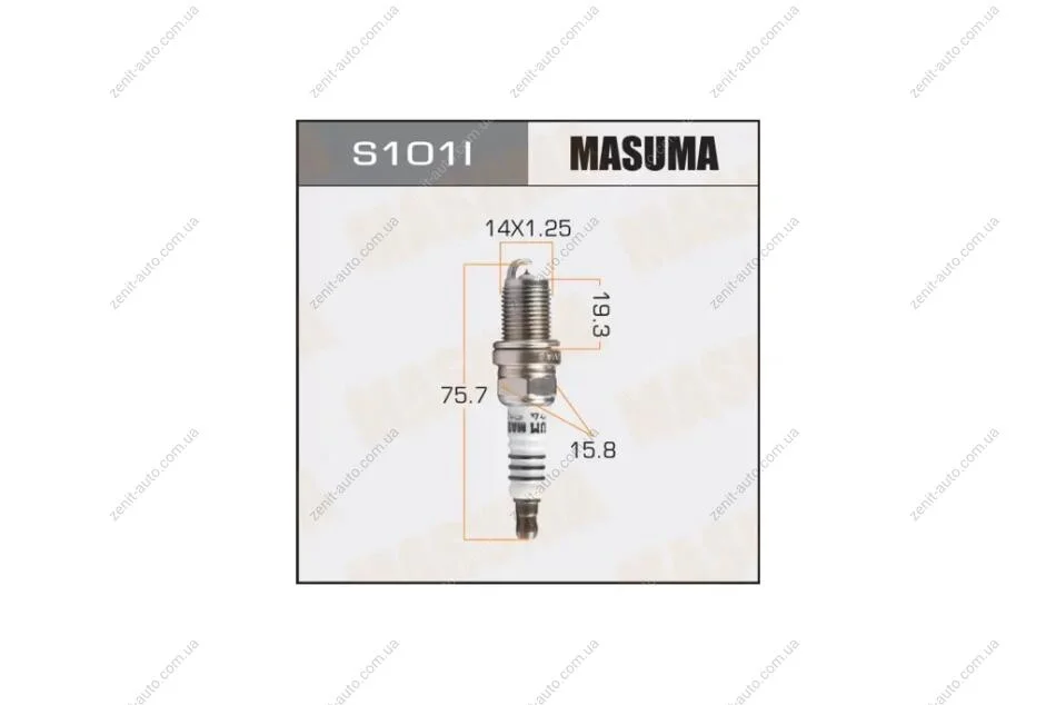Свеча зажигания иридиевая Masuma MASUMA S101I (фото 1)