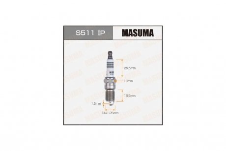 Свеча зажигания IRIDIUM+PLATINUM (ITR6F13) MASUMA S511IP