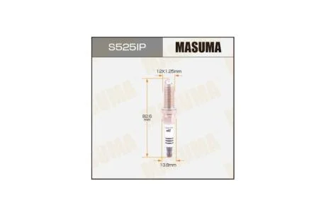 Свічка запалювання IRIDIUM+PLATINUM (ILKAR7L11) Masuma MASUMA S525IP
