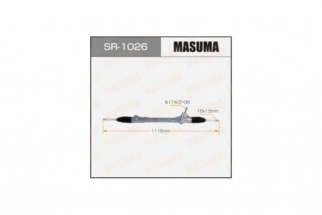 Рейка рулевая RAV4 NX200 / ALA49L ZGZ15L MASUMA SR1026 (фото 1)