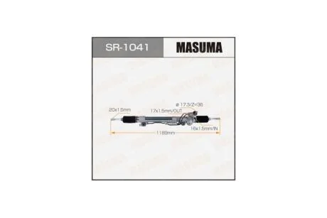 Рейка рульова Toyota LAND CRUISER 100 LHD (SR1041) MASUMA 'SR1041