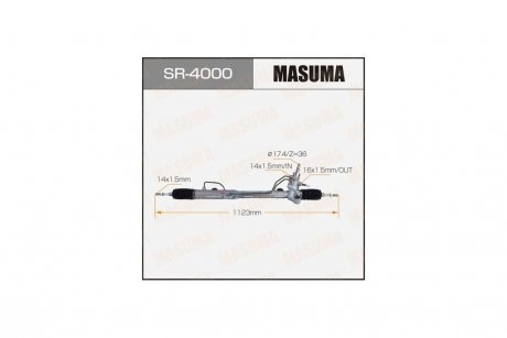 Рейка рульова MAZDA 6 / GG1#LHD (ГУР) (SR-4000) MASUMA SR4000 (фото 1)