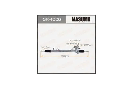 Рейка рулевая MAZDA 6 / GG1#LHD (ГУР) (SR-4000) MASUMA SR4000