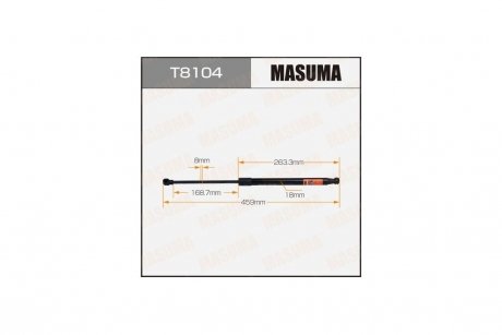 Амортизатор багажника L=459mm MASUMA T8104
