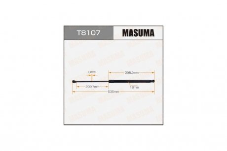 Амортизатор багажника L=535mm MASUMA T8107