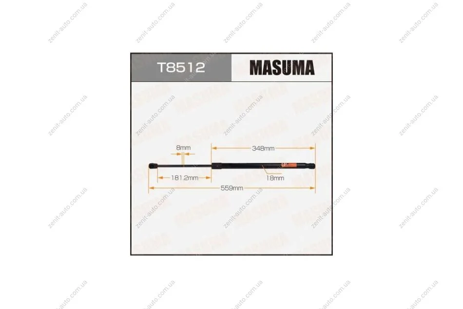 Амортизатор багажника L=559mm MASUMA T8512 (фото 1)