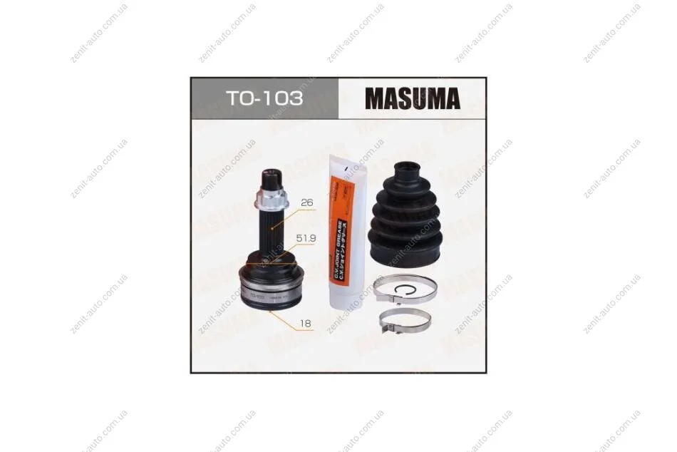 ШРУС наружн RAV4 2005-2012 (TO-103) MASUMA 'TO103 (фото 1)