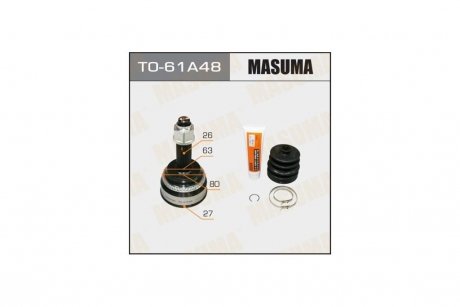 ШРКШ зовнішній Toyota Camry (01-06) (нар:26/вн:27) (TO-61A48) MASUMA TO61A48 (фото 1)