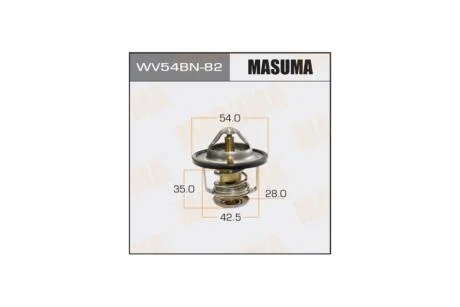 Термостат WV54BN-82 NISSAN X-TRAIL (WV54BN-82) MASUMA 'WV54BN82